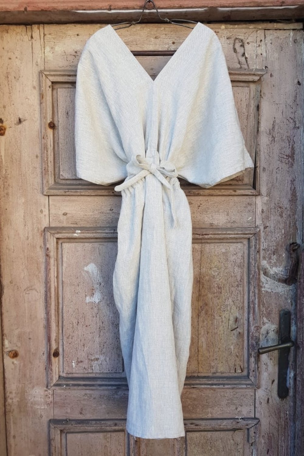 kimono linen dress